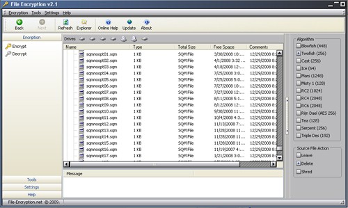 File Encryption screen shot